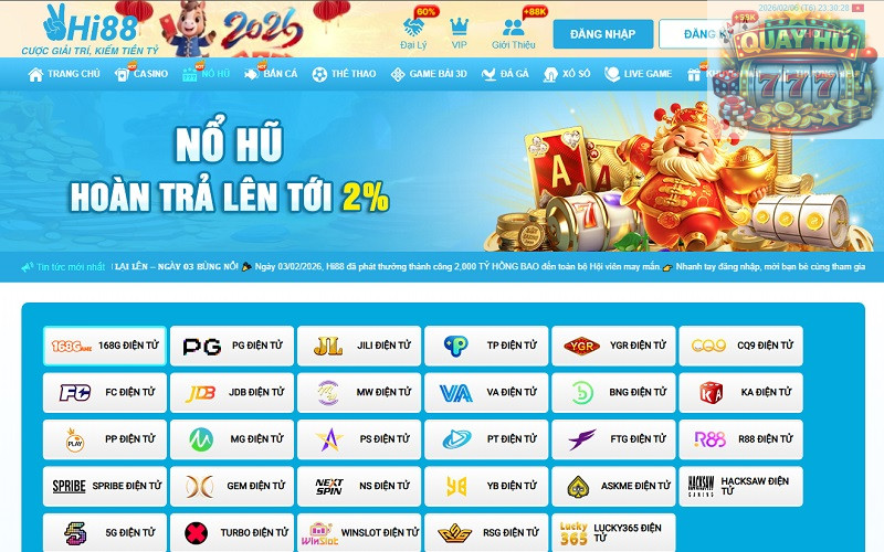 Đôi điều giới thiệu về sảnh cược nổ hũ Hi88