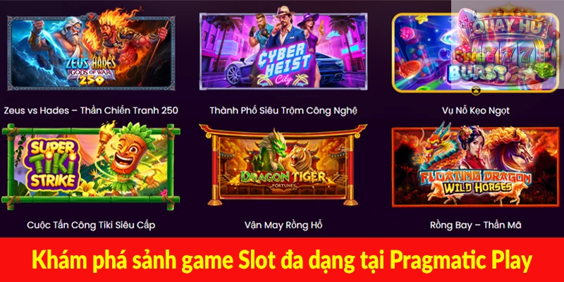 Khám phá sảnh game Slot đa dạng tại Pragmatic Play