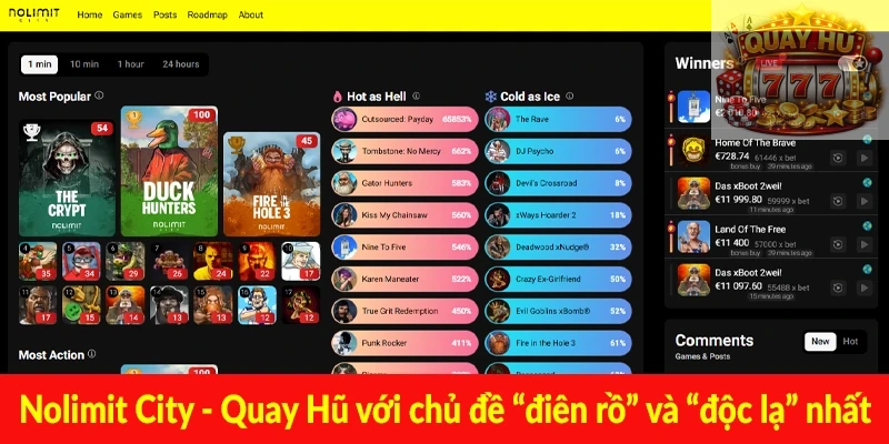 Nolimit City - Quay Hũ với chủ đề “điên rồ” và “độc lạ” nhất