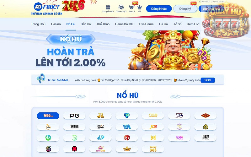 sảnh nổ hũ F8BET